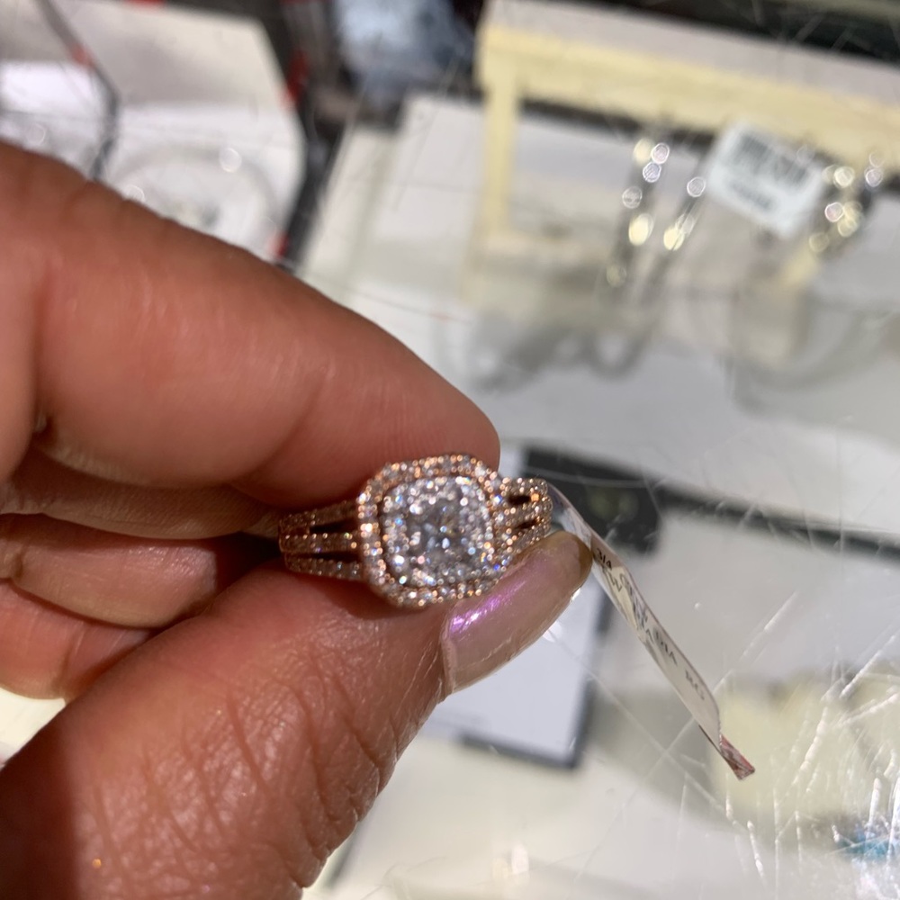 14k K 3/4 CTW Diamond ring rose gold